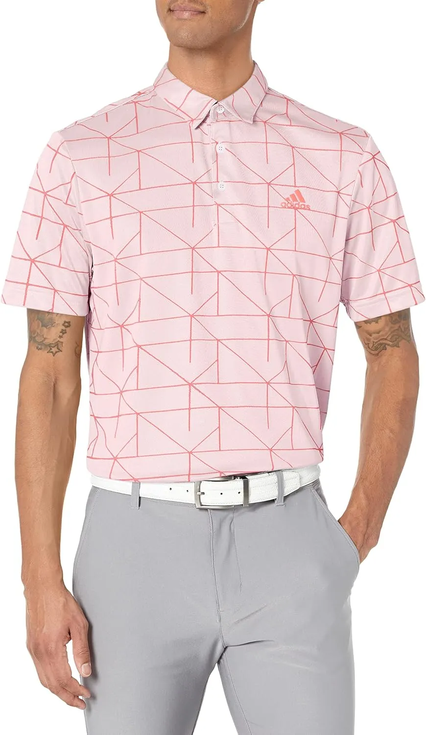 adidas Men's Jacquard Golf Polo Shirt