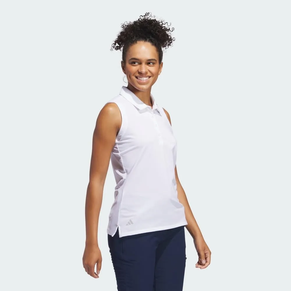 adidas Women's Ultimate365 Solid Sleeveless Polo Shirt
