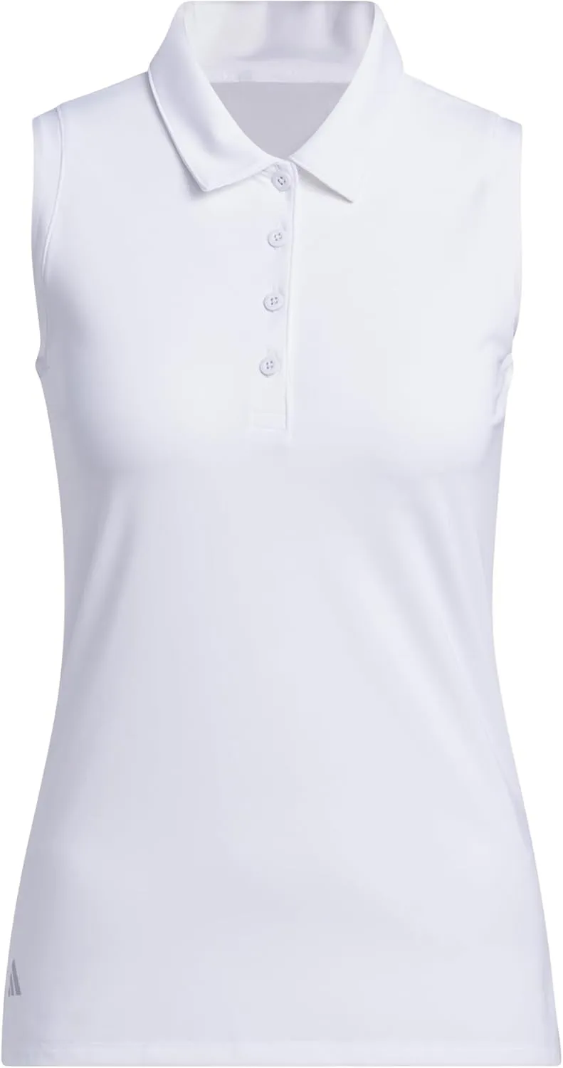 adidas Women's Ultimate365 Solid Sleeveless Polo Shirt