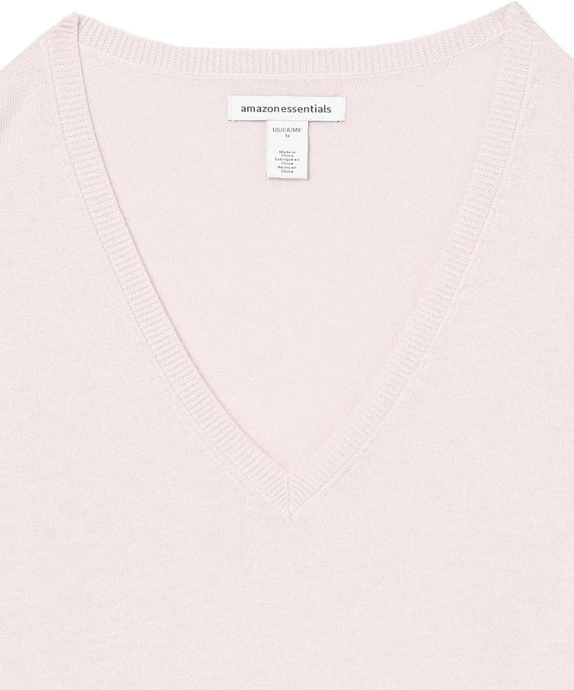 Amazon Essentials Women's Classic-Fit Lightweight Long-Sleeve V-Neck Sweater (Available in Plus Size)