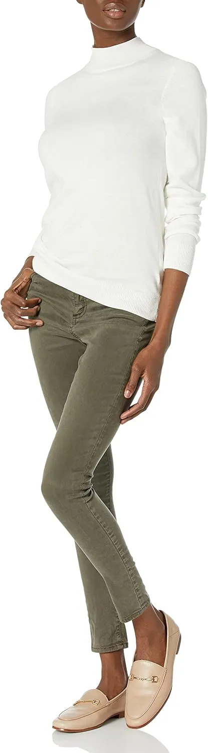 Amazon Essentials Women's Lightweight Mockneck Sweater (Available in Plus Size)