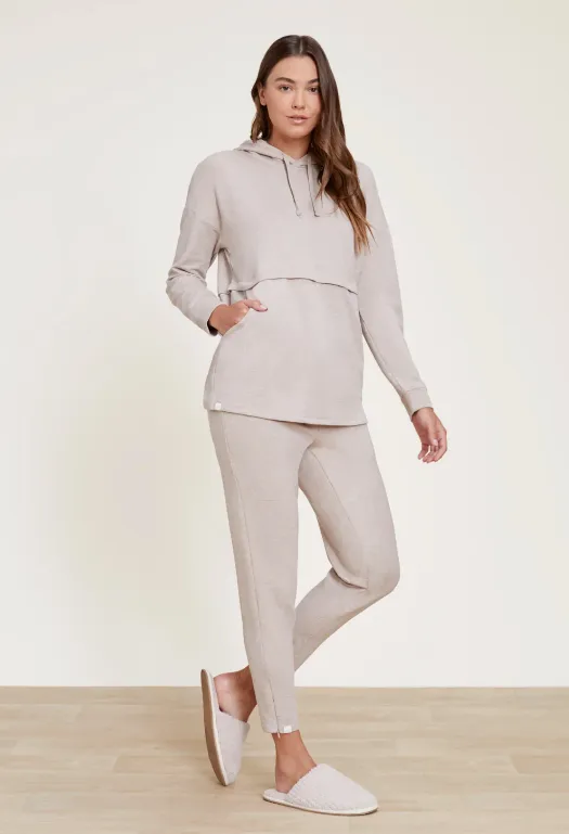 Barefoot Dreams Malibu Collection Fleece Luxe Lounge Anorak Sweatshirt