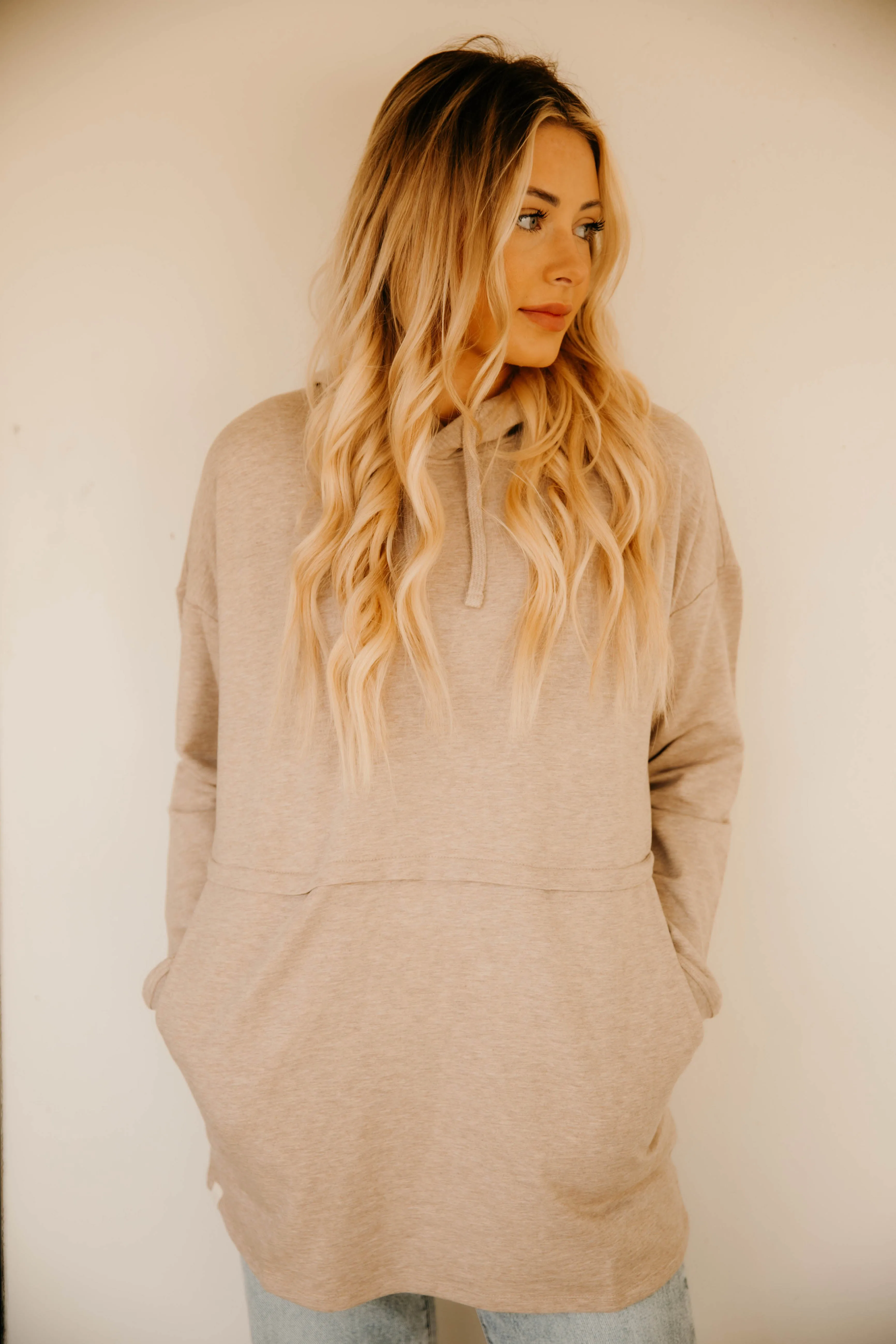 Barefoot Dreams Malibu Collection Fleece Luxe Lounge Anorak Sweatshirt