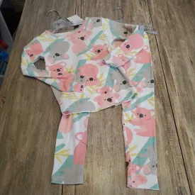 Carters white cotton colorful Koala pyjamas 5Y