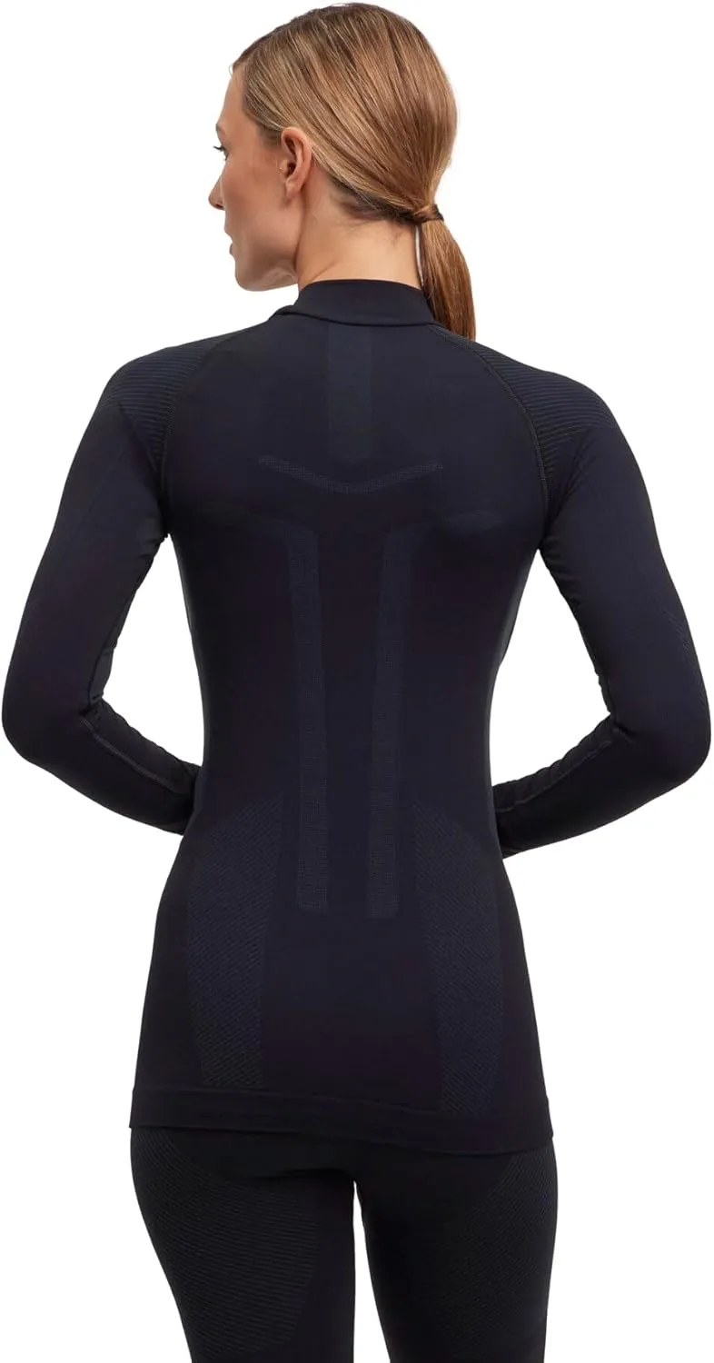 FALKE Women's Warm Mock Neck Base Layer Top, 1 Piece