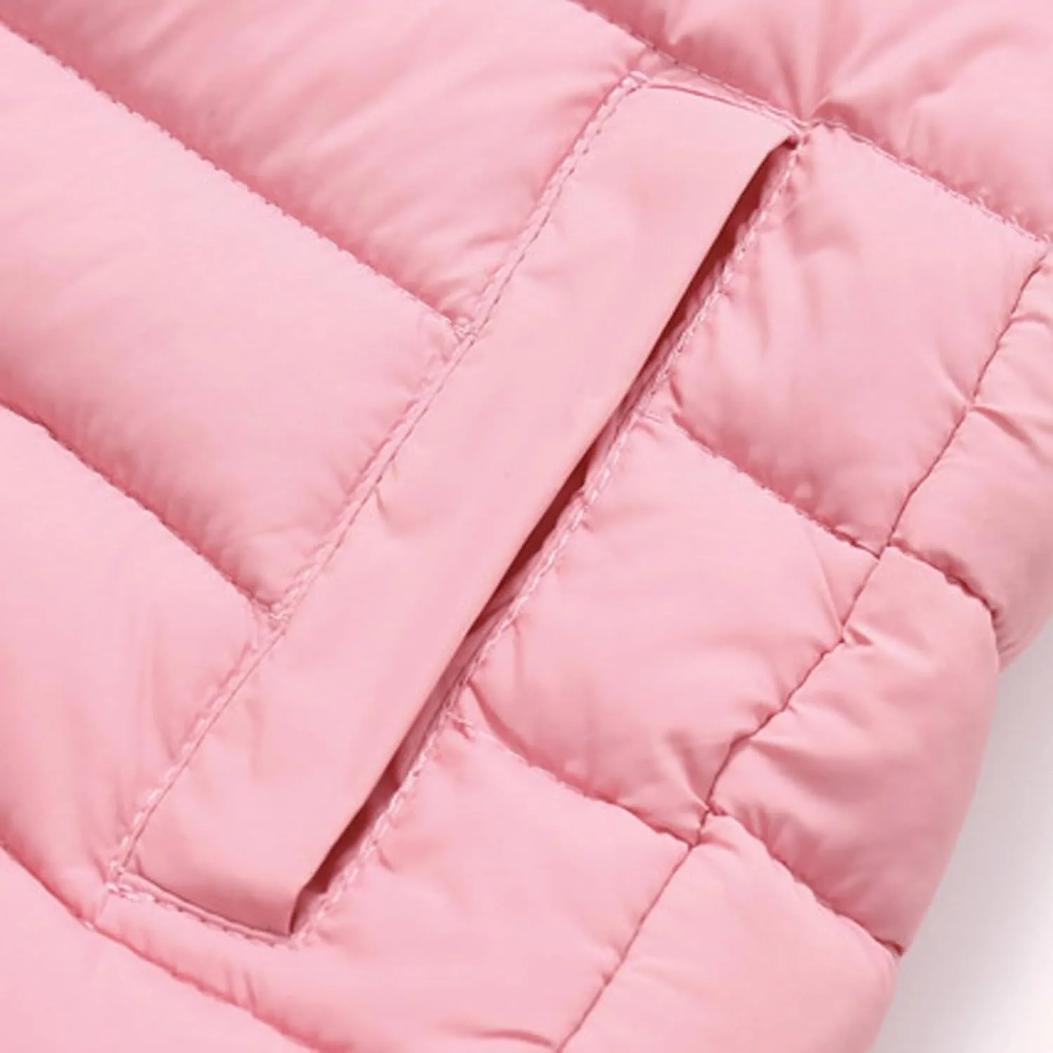 Girls Boys Solid Padded Long Jacket Coat Water esistant Warm Parka Puffer Jacket with Winter Jacket for Toddler Girl
