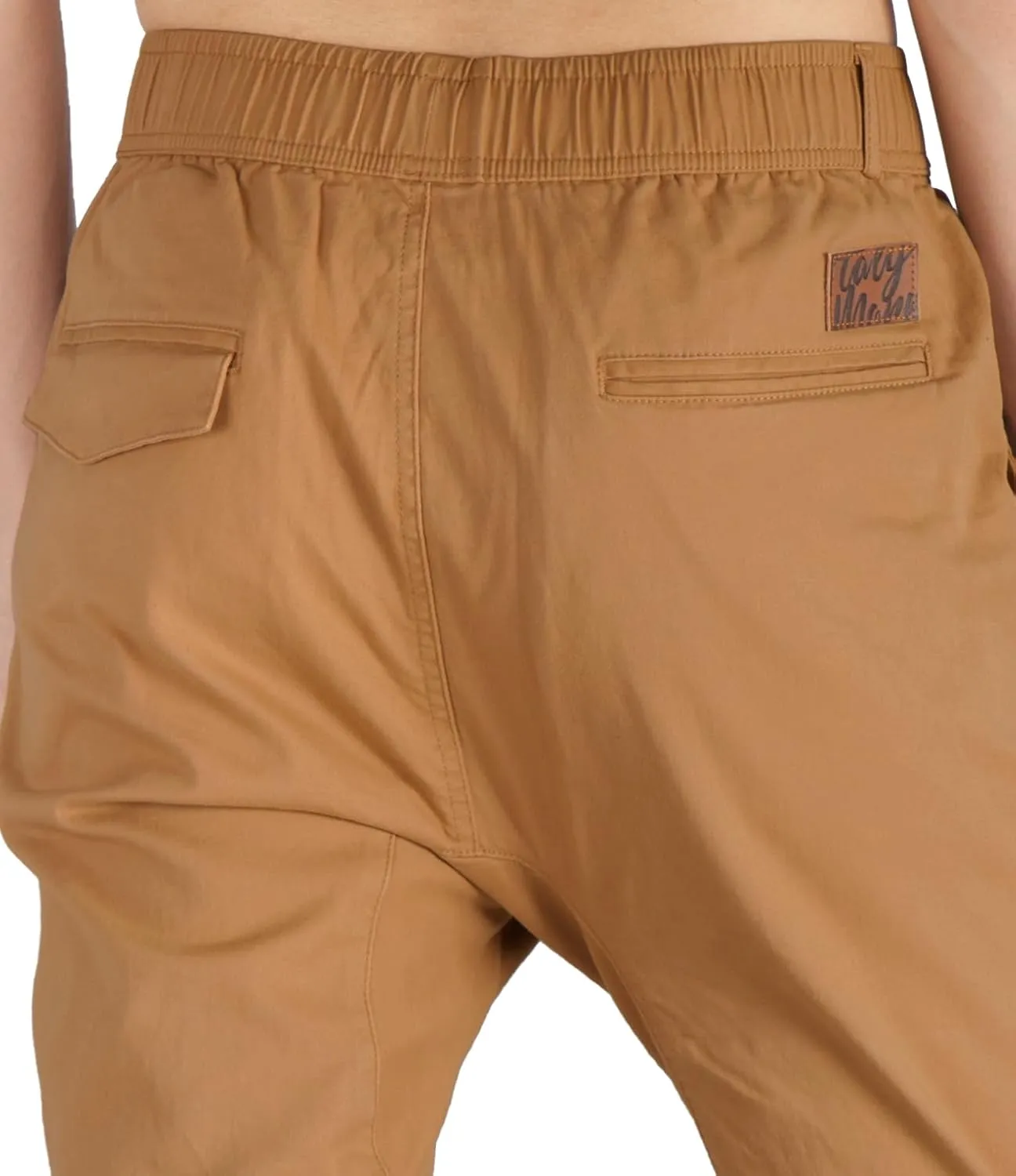 ITALYMORN Khaki Chino Joggers for Men Twill Stretch Casual Pants with Pockets