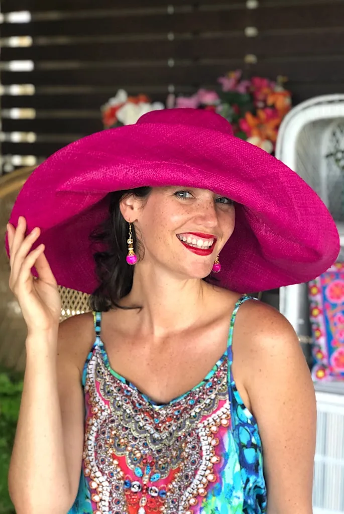 Made in Madagascar Hat -Hot Pink