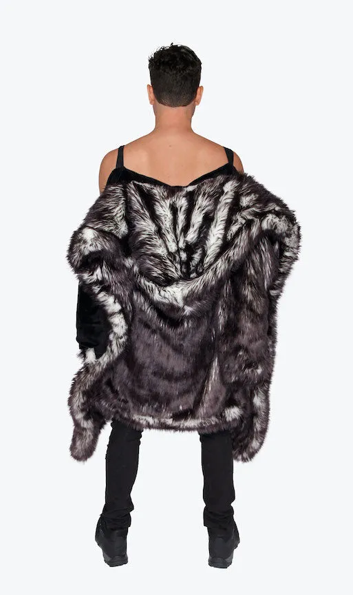 Men's LED Desert Warrior Coat in "Just The Tip-Black" STOCK