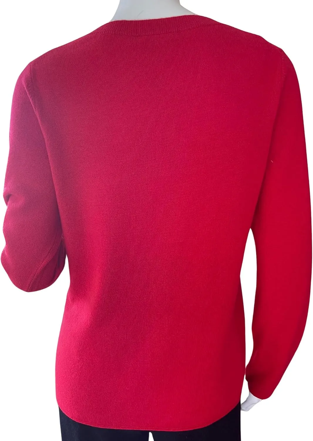 Women's 100% Cashmere Long Sleeve Crew Neck Sweater. Comfort, Luxury, and Soft Silky Texture - Essential Classic Pullover