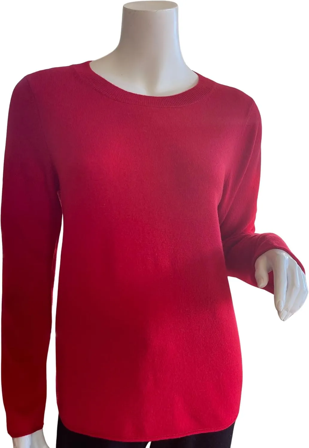 Women's 100% Cashmere Long Sleeve Crew Neck Sweater. Comfort, Luxury, and Soft Silky Texture - Essential Classic Pullover