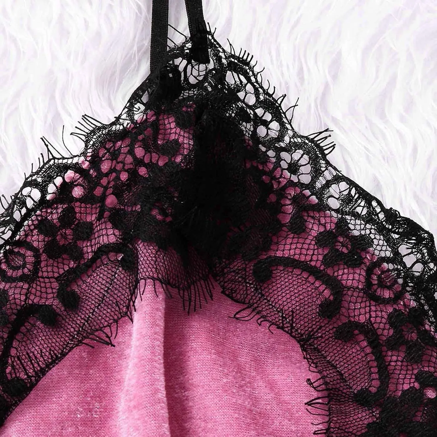 Women's Sexy Pajamas Sets Lace Trim Cami Tops Shorts Sleepwear Camisole Lingerie Nightwear 2 Piece Loungewear Set